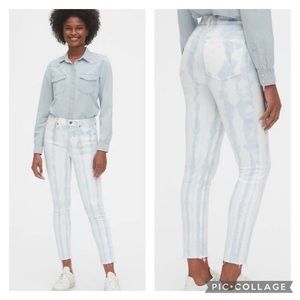 GAP Denim High Rise Skinny Ankle Stretch Jeans